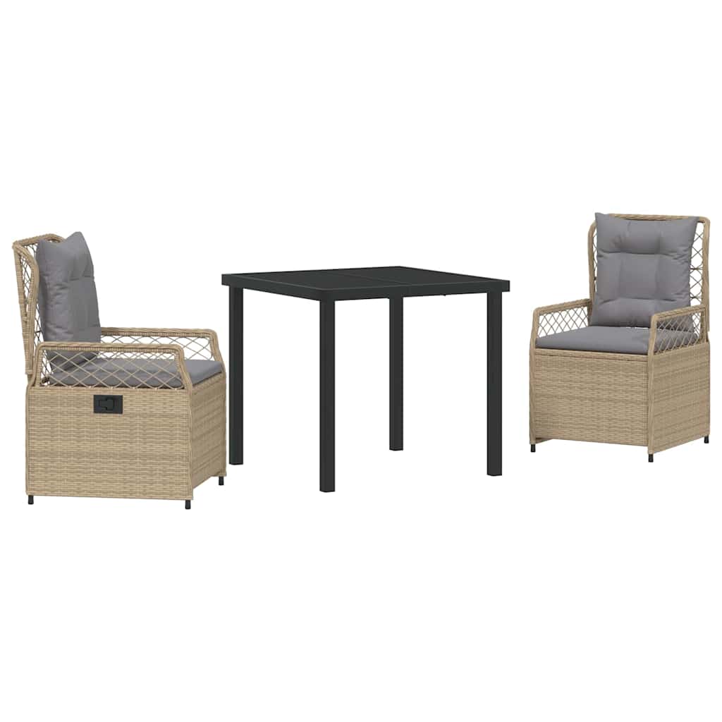 Σέτ φαγητού για κήπο 3 pcs Μπέζ και Ανοιχτό Γκρι - Pakobazaar