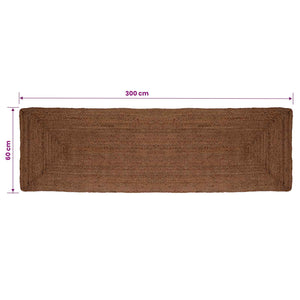 Χαλί Περιοχής Γκρι 60 x 300 cm Γιούτα