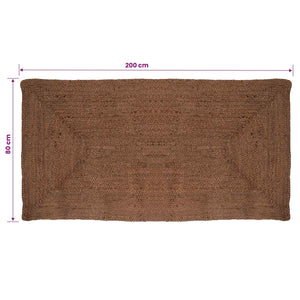 Χαλί Περιοχής Γκρι 80 x 200 cm Γιούτα - Pakobazaar