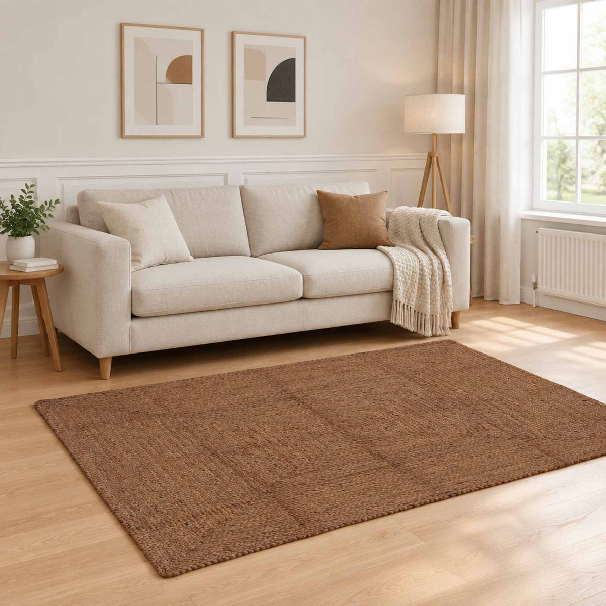 Χαλί Περιοχής Γκρι 120 x 170 cm Γιούτα