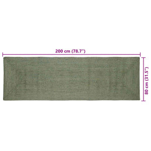 Χαλιά χώρου Ορθογώνιος Λαδί 80 x 200 cm Γιούτα - Pakobazaar