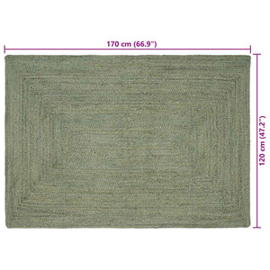 Χαλιά χώρου Ορθογώνιος Λαδί 120 x 170 cm Γιούτα - Pakobazaar
