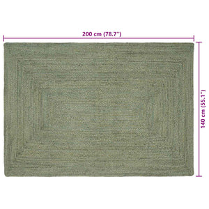 Χαλιά χώρου Ορθογώνιος Λαδί 140 x 200 cm Γιούτα - Pakobazaar