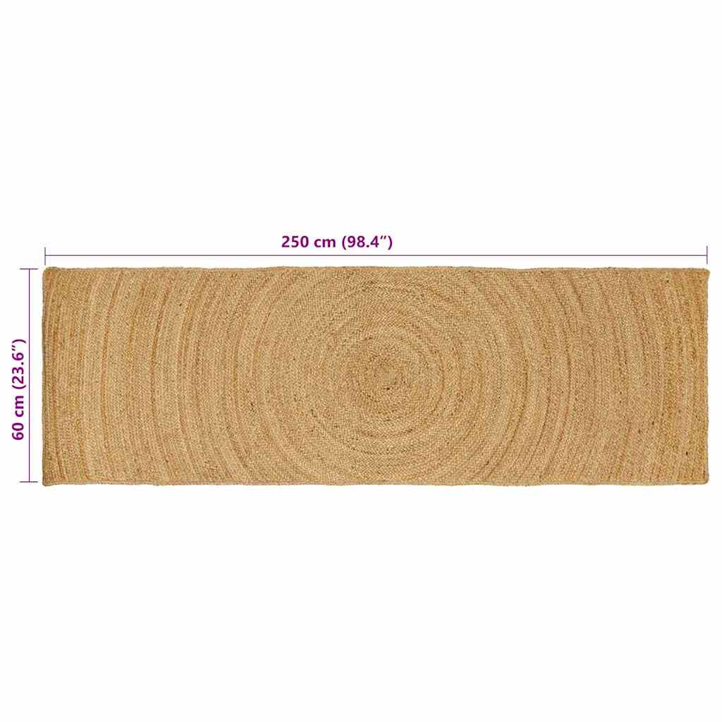 Χαλιά χώρου Φυσικό 60 x 250 εκ. Γιούτα
