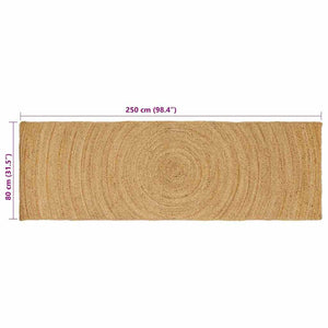 Χαλιά χώρου Φυσικό 80 x 250 cm Γιούτα