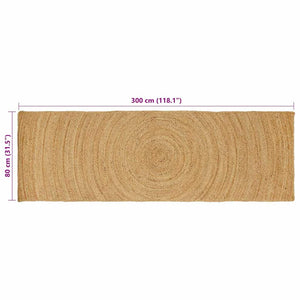 Χαλιά χώρου Φυσικό 80 x 300 cm Γιούτα