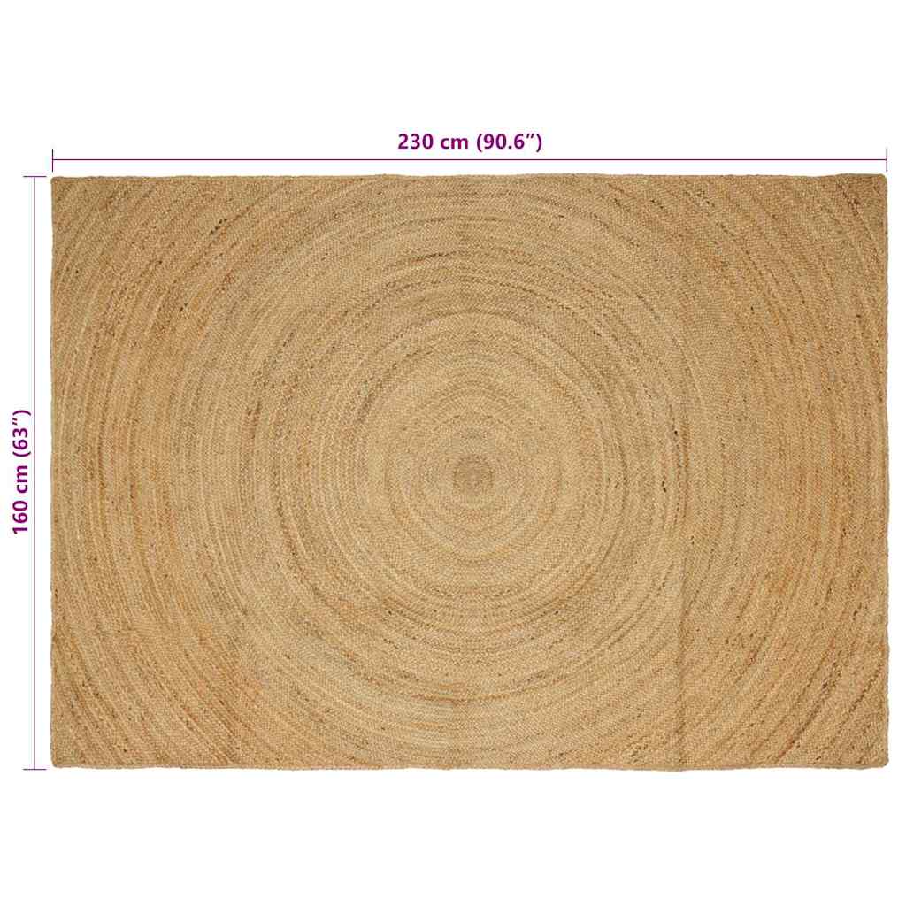 Χαλιά χώρου Ορθογώνιος Καφέ 160 x 230 cm Γιούτα - Pakobazaar