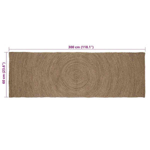 Χαλιά χώρου Ορθογώνιος Γκρι 60 x 300 cm Γιούτα - Pakobazaar