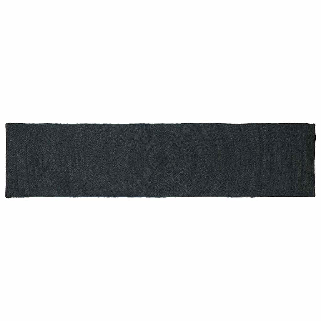 Χαλιά χώρου Ορθογώνιος Σκούρο Γκρι 60 x 200 cm Γιούτα - Pakobazaar