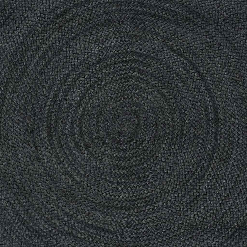 Χαλιά χώρου Ορθογώνιος Σκούρο Γκρι 240 x 340 εκ. Γιούτα - Pakobazaar