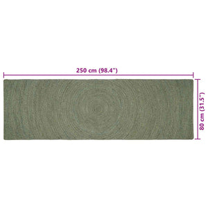 Χαλιά χώρου Λαδί 80 x 250 cm Γιούτα - Pakobazaar