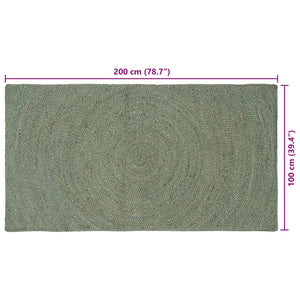 Χαλιά χώρου Λαδί 100 x 200 cm Γιούτα - Pakobazaar