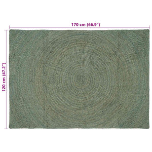 Χαλιά χώρου Λαδί 120 x 170 cm Γιούτα - Pakobazaar