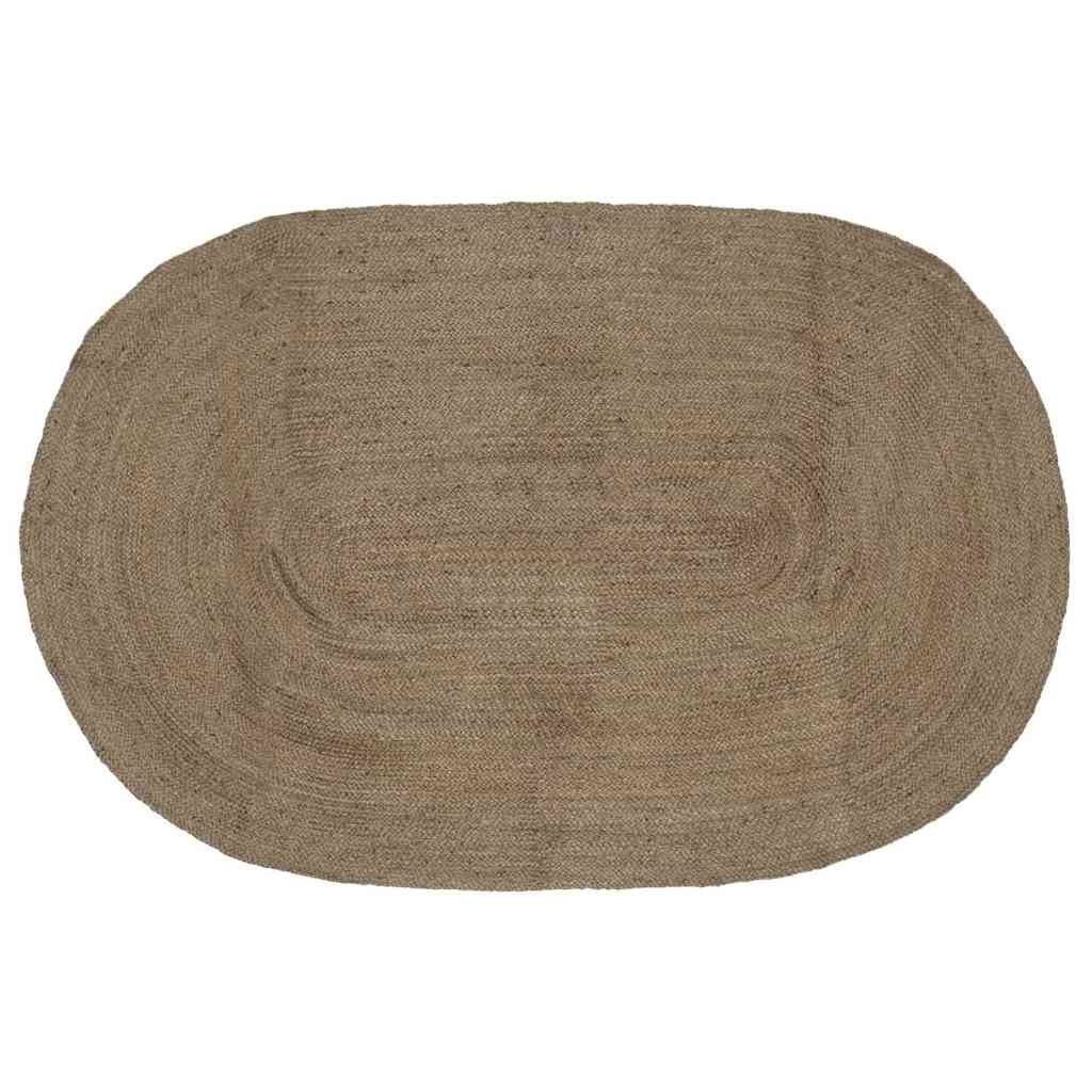 Χαλιά χώρου Ωοειδής Γκρι 152 x 245 εκ Γιούτα - Pakobazaar