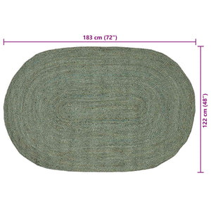 Χαλιά χώρου Λαδί 122 x 183 cm Γιούτα - Pakobazaar