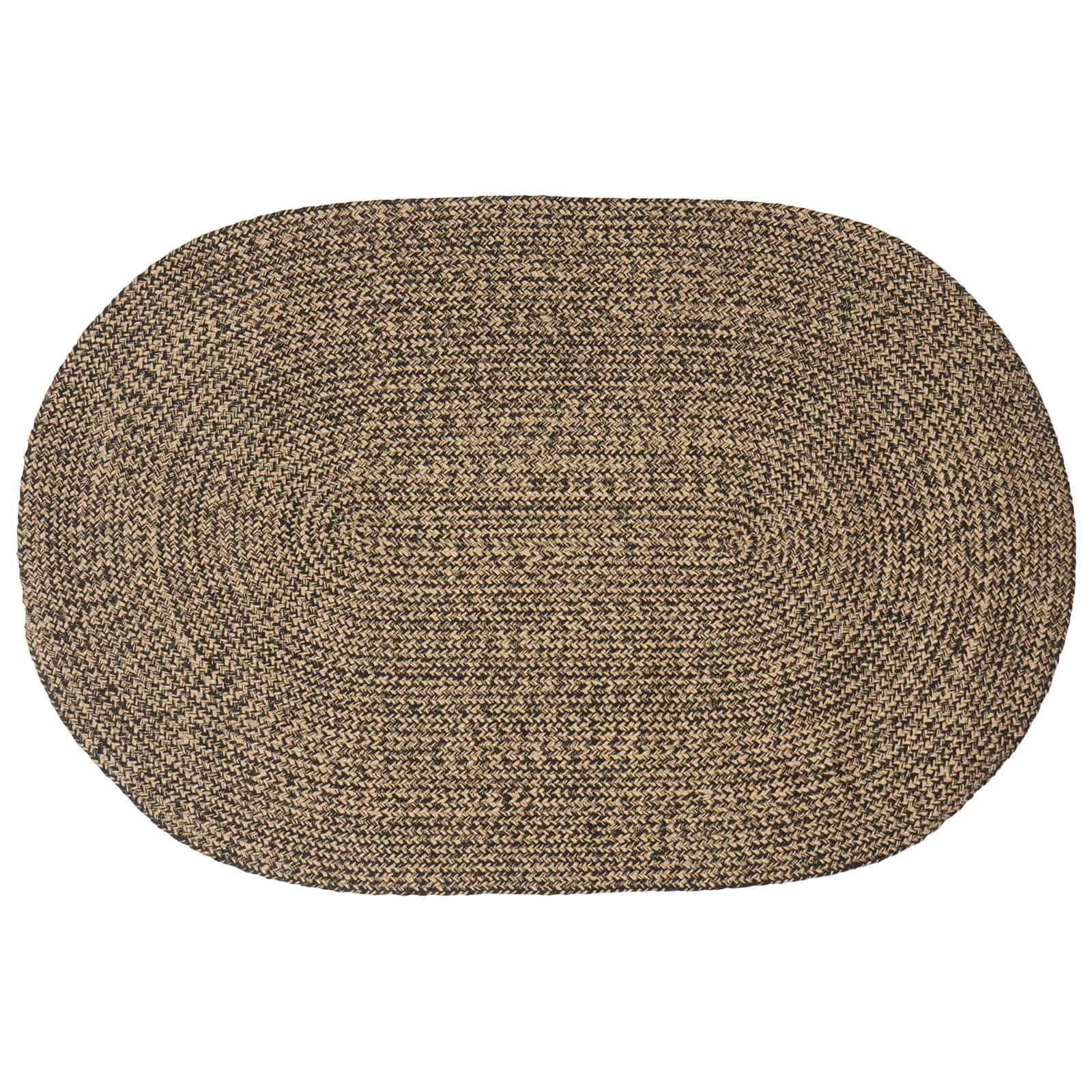 Χαλιά χώρου Μαύρο 122 x 183 cm Γιούτα - Pakobazaar