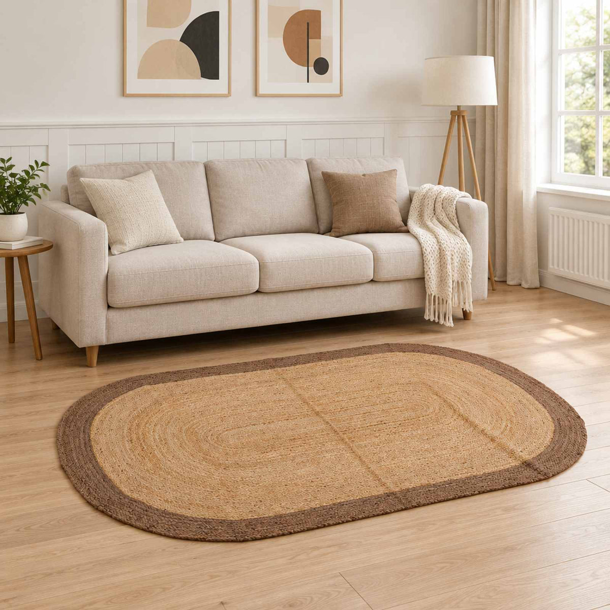 Χαλί Περιοχής Γκρι 122 x 183 cm Γιούτα - Pakobazaar