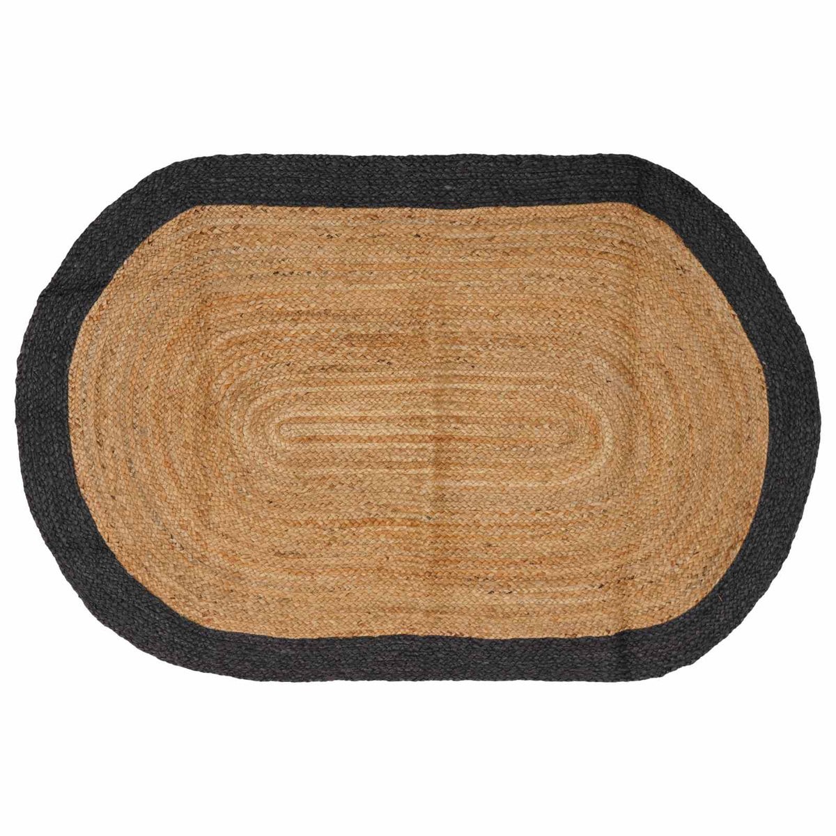 Χαλί Περιοχής Σκούρο Γκρι 122 x 183 cm Γιούτα - Pakobazaar