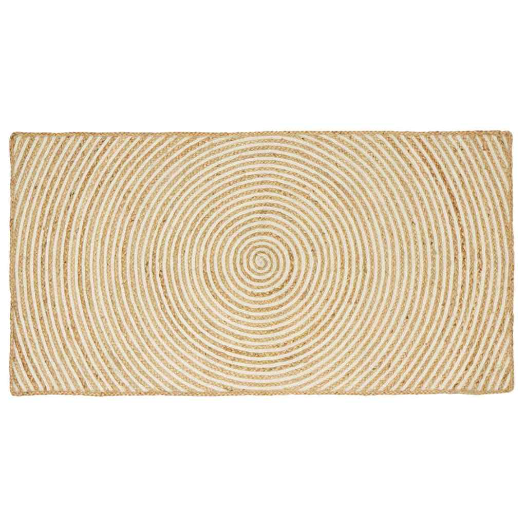 Χαλιά χώρου Λευκό 60 x 110 cm Γιούτα
