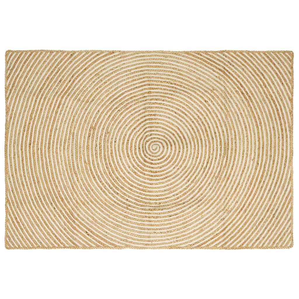 Χαλιά χώρου Λευκό 120 x 170 cm Γιούτα