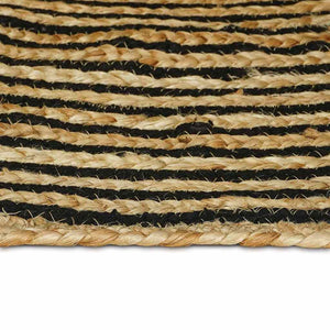 Χαλί Περιοχής Μαύρο 60 x 200 cm Γιούτα