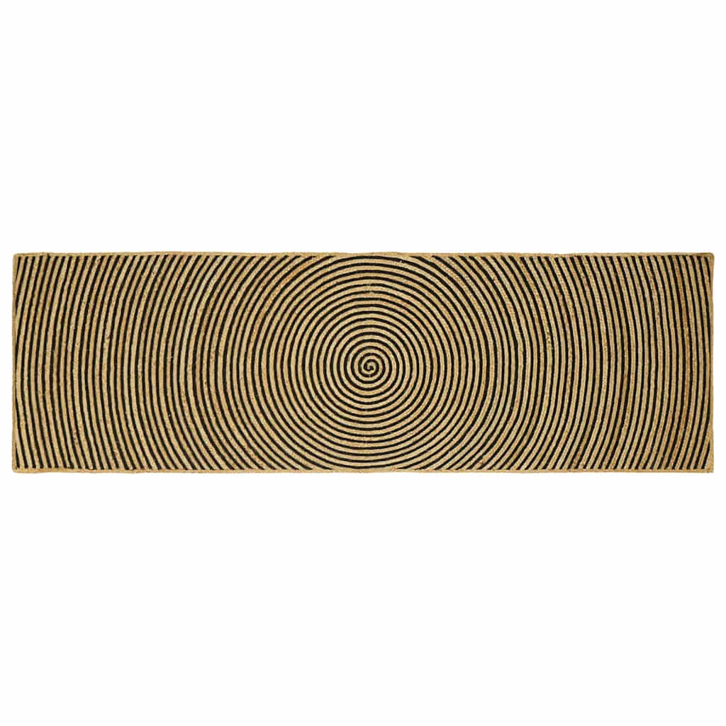 Χαλιά χώρου Μαύρο 80 x 250 cm Γιούτα
