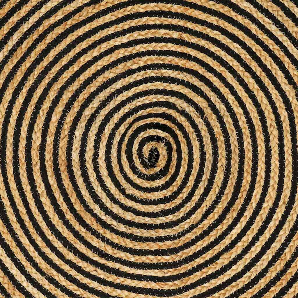 Χαλί Φυσικό και Μαύρο 80 x 400 εκ. Γιούτα