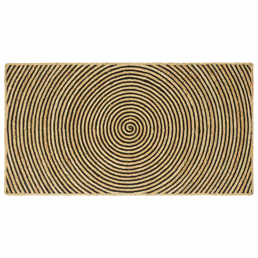 Χαλιά χώρου Μαύρο 100 x 200 cm Γιούτα