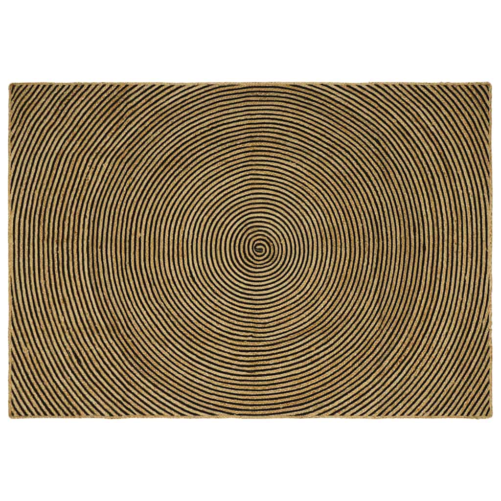 Χαλιά χώρου Μαύρο 160 x 230 cm Γιούτα