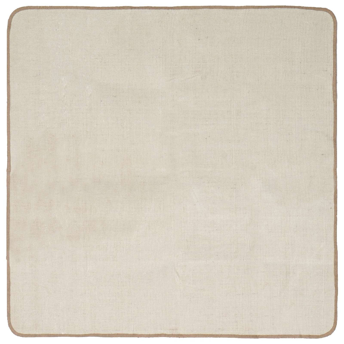 Χαλί Περιοχής Ανοιχτό καφέ 160 x 160 cm Γιούτα