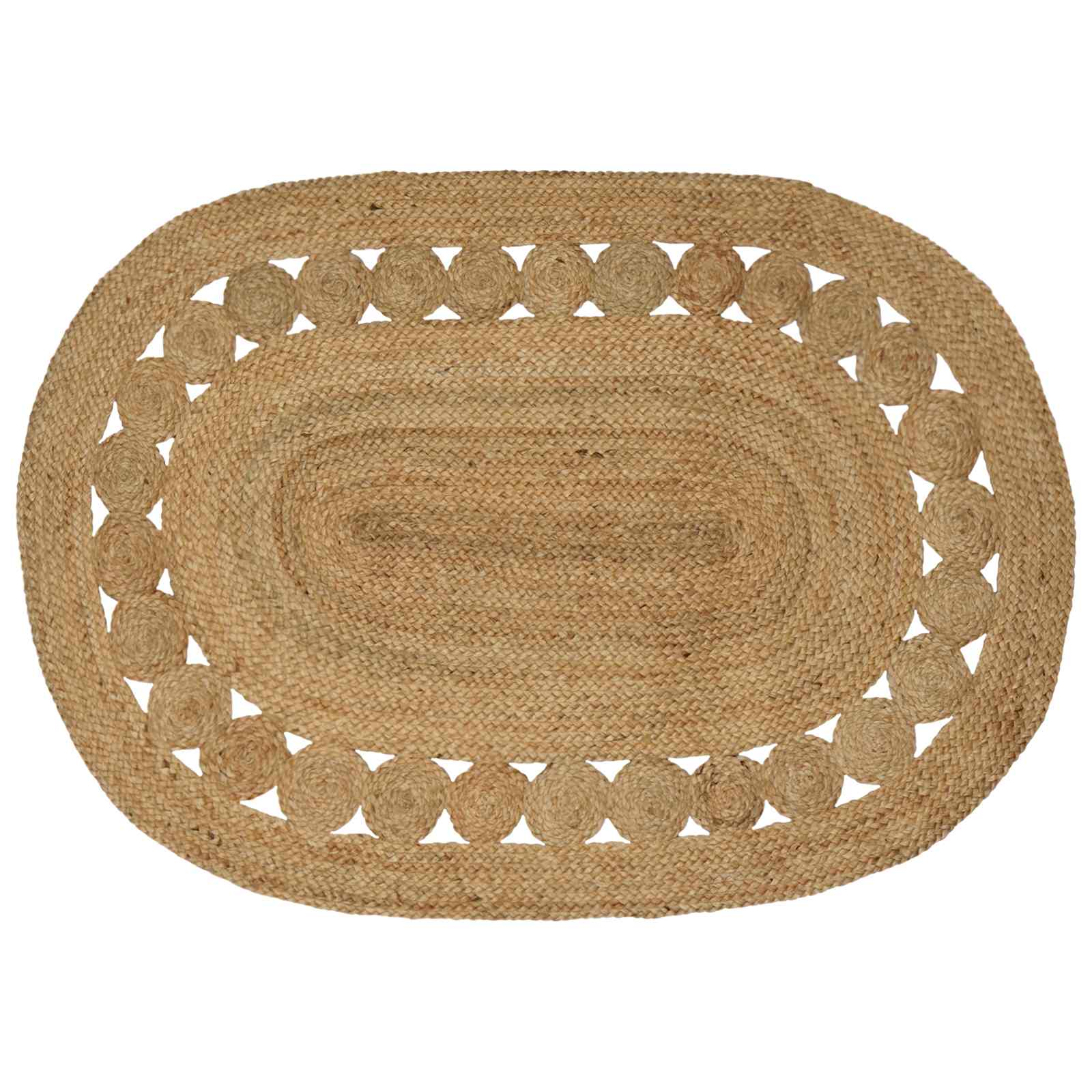 Χαλί Καφέ 100 x 152 εκ. Γιούτα - Pakobazaar