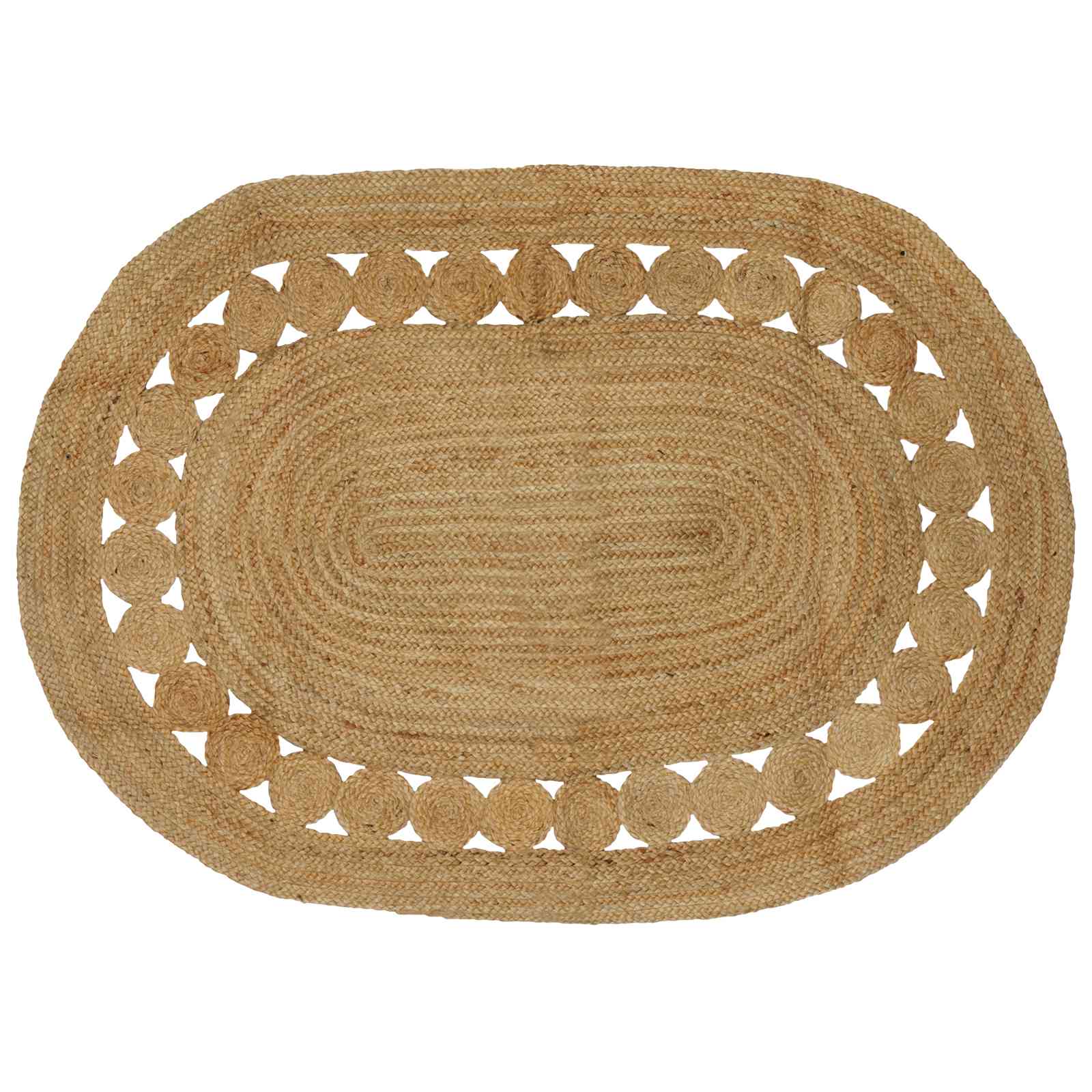 Χαλί Καφέ 122 x 183 cm Γιούτα - Pakobazaar