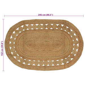 Χαλί Καφέ 152 x 245 εκ Γιούτα - Pakobazaar