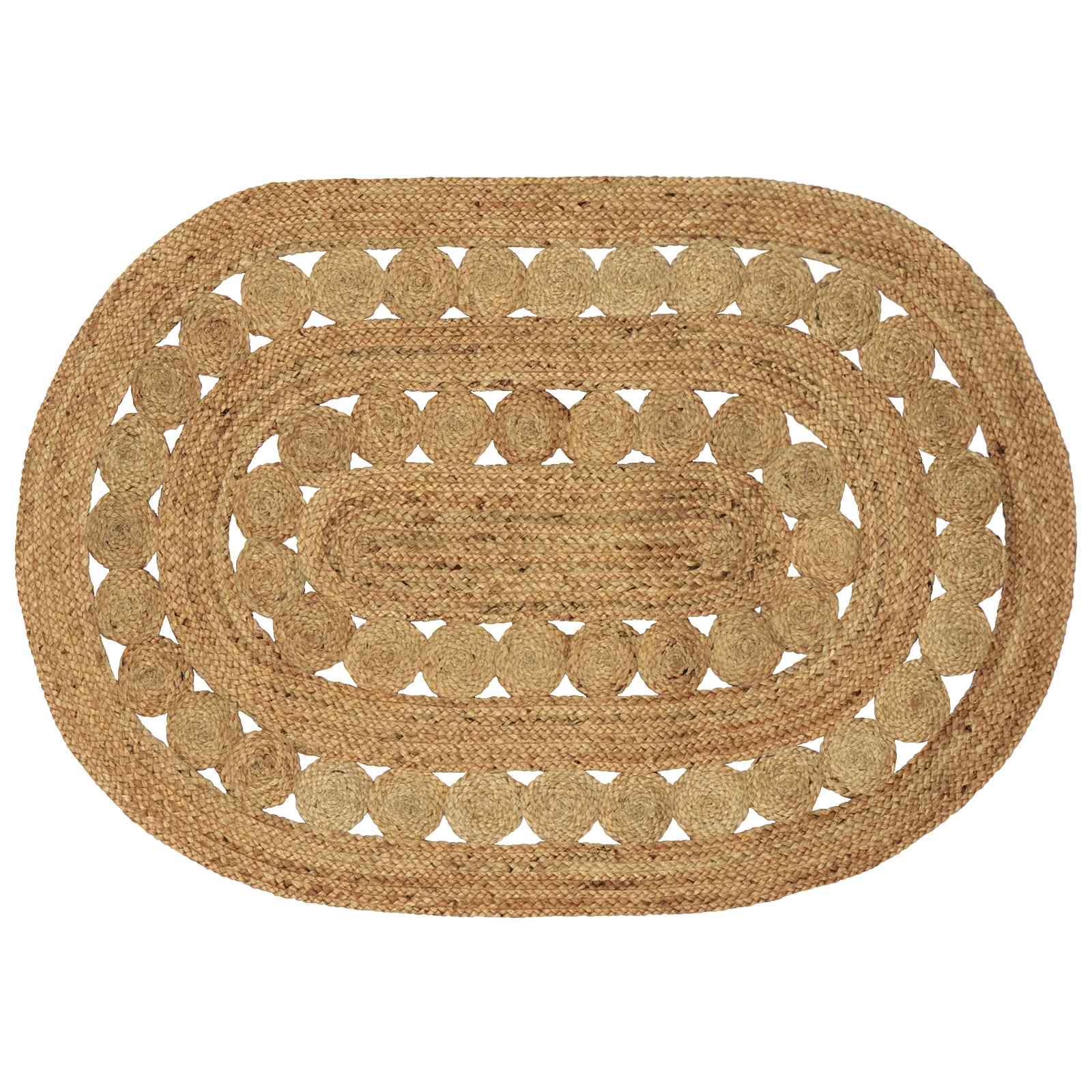 Χαλί Καφέ 100 x 152 εκ. Γιούτα - Pakobazaar