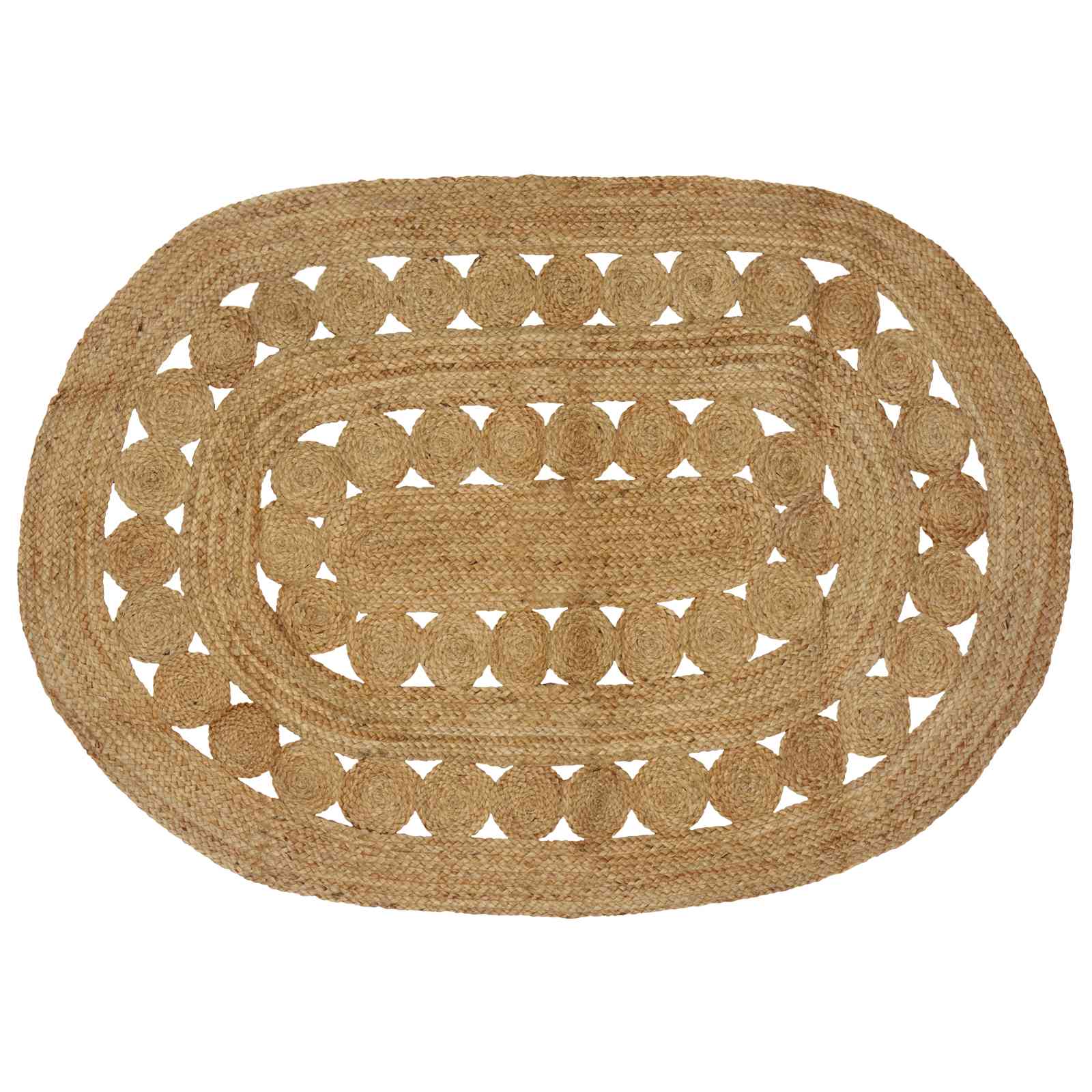 Χαλί Καφέ 122 x 183 cm Γιούτα - Pakobazaar