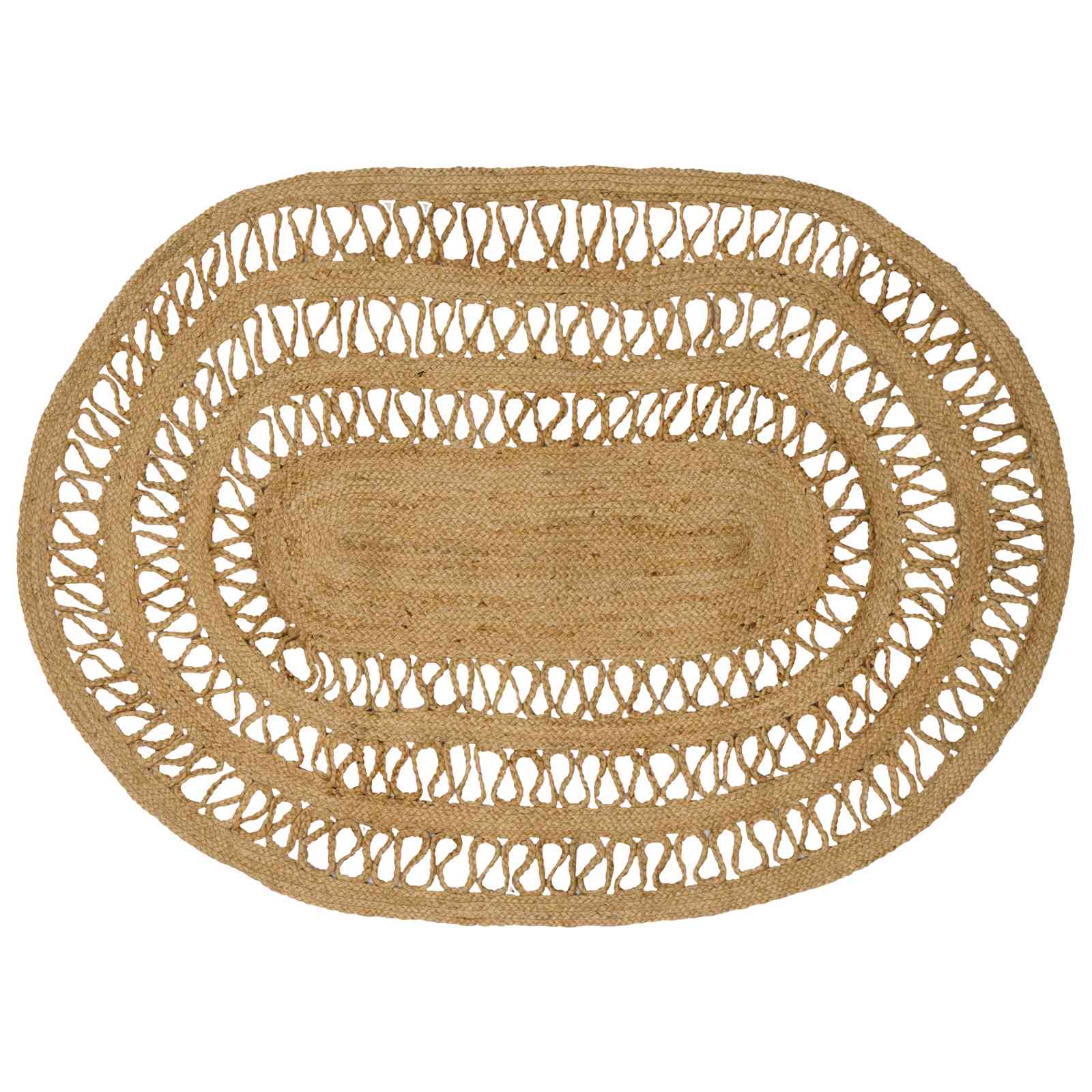 Χαλί Καφέ 100 x 152 εκ. Γιούτα - Pakobazaar
