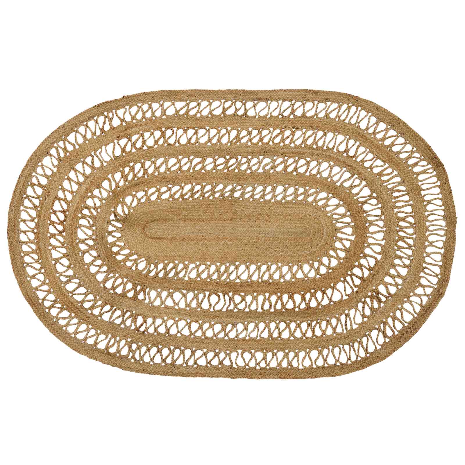 Χαλί Καφέ 122 x 183 cm Γιούτα - Pakobazaar