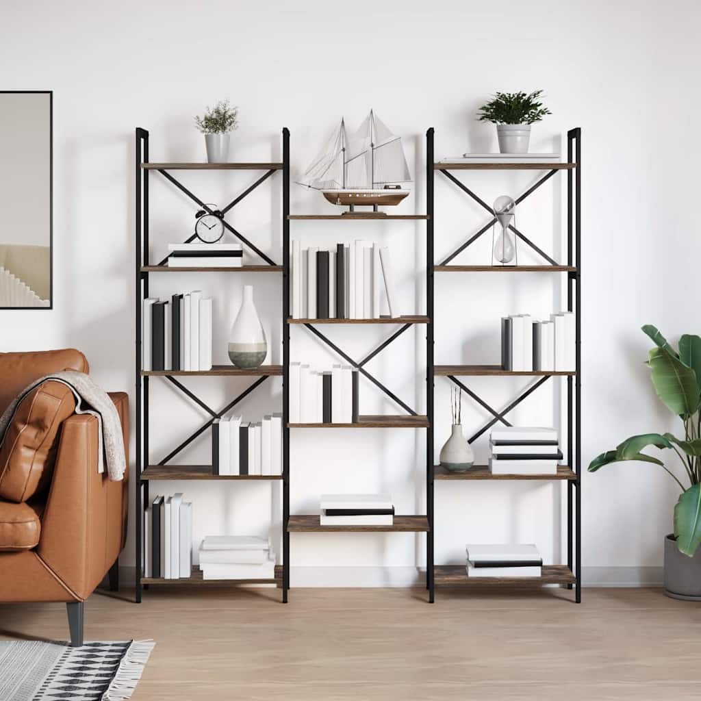Ράφι Βιβλίων Δρύς Sonoma 156 x 25 x 167 εκ. Επεξεργασμένο ξύλο