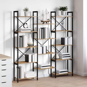 Ράφι Βιβλίων Artisan Oak 156 x 25 x 167 εκ. Επεξεργασμένο ξύλο - Pakobazaar