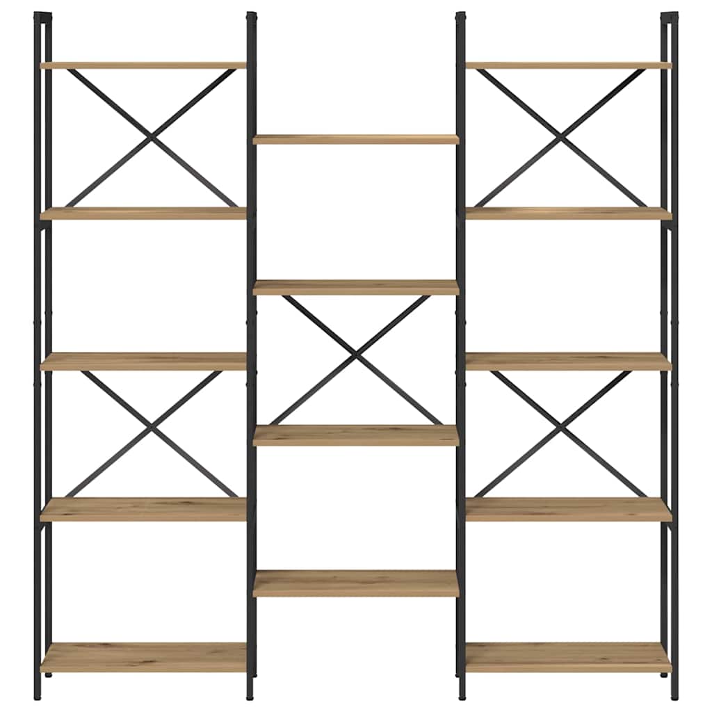 Ράφι Βιβλίων Artisan Oak 156 x 25 x 167 εκ. Επεξεργασμένο ξύλο - Pakobazaar