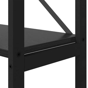 Ράφι Βιβλίων 40 x 30 x 189,5 εκ Επεξεργασμένο Ξύλο Μαύρη Οξυά