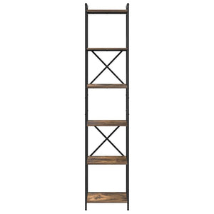 Ράφι Βιβλίων Καπνιστό Δρύς 40 x 30 x 189,5 εκ - Pakobazaar
