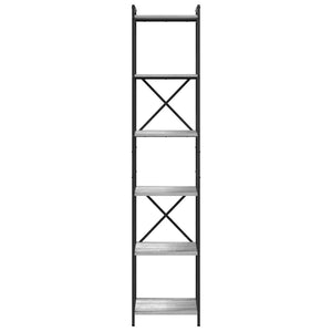 Ράφι Βιβλίων Γκρι sonoma 40 x 30 x 189,5 εκ Επεξεργασμένο ξύλο - Pakobazaar