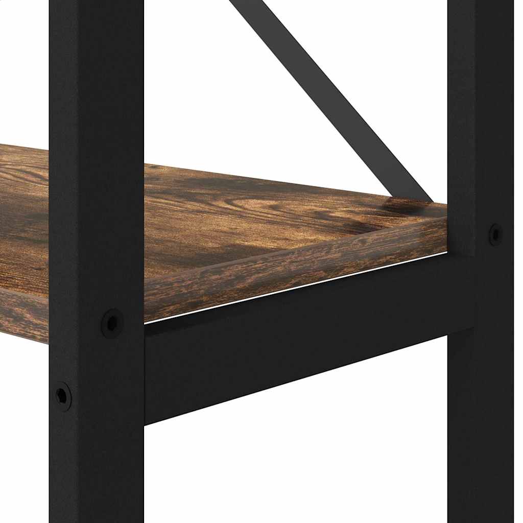 Ράφι Βιβλίων Καπνιστό Δρύς 40 x 30 x 155 εκ Επεξεργασμένο ξύλο - Pakobazaar