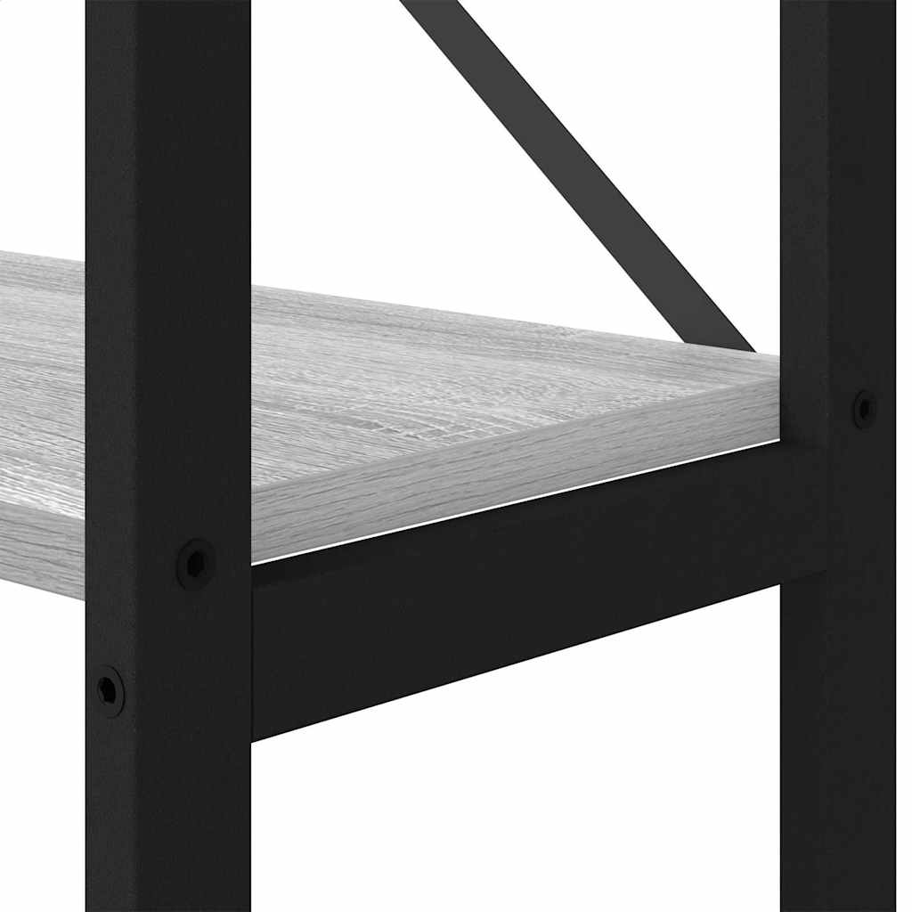 Ράφι Βιβλίων Γκρι sonoma 40 x 30 x 155 εκ Επεξεργασμένο ξύλο