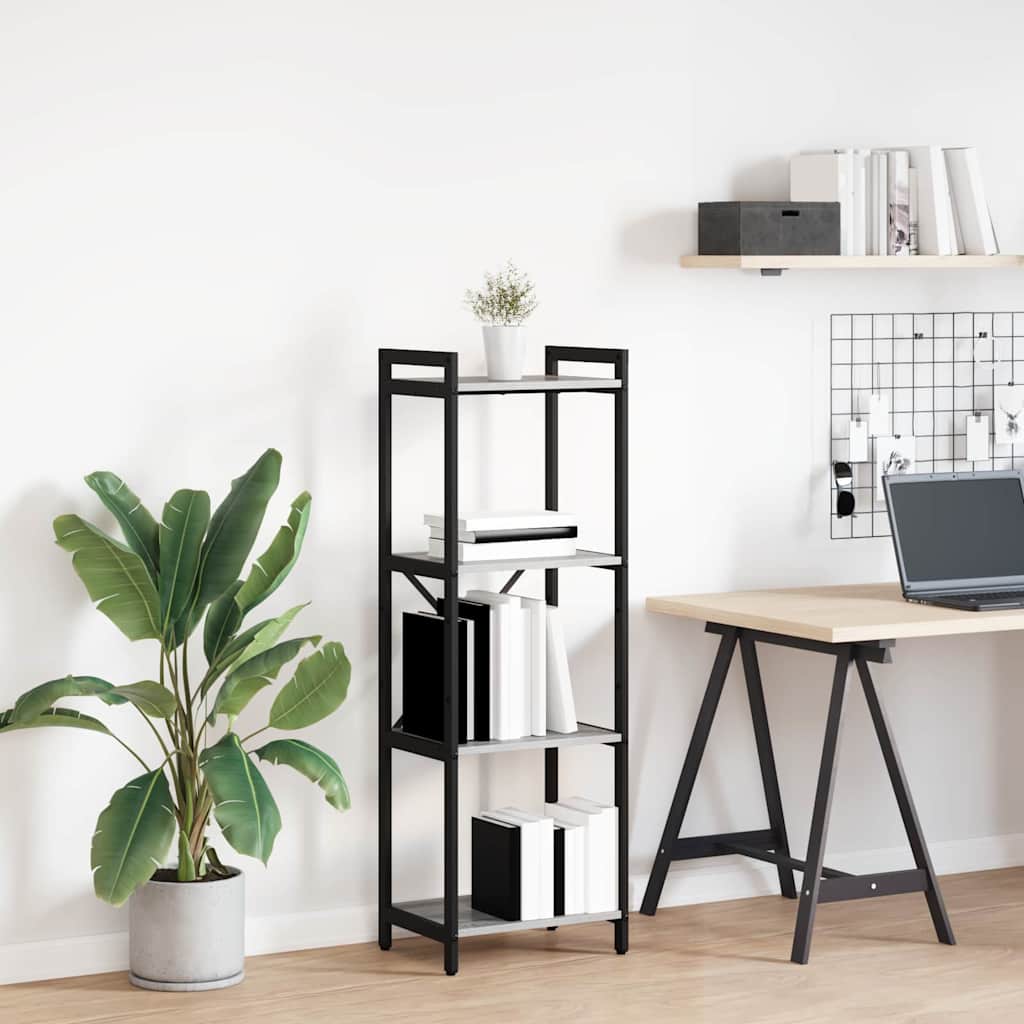 Ράφι Βιβλίων Γκρι sonoma 40 x 30 x 119 εκ Επεξεργασμένο ξύλο