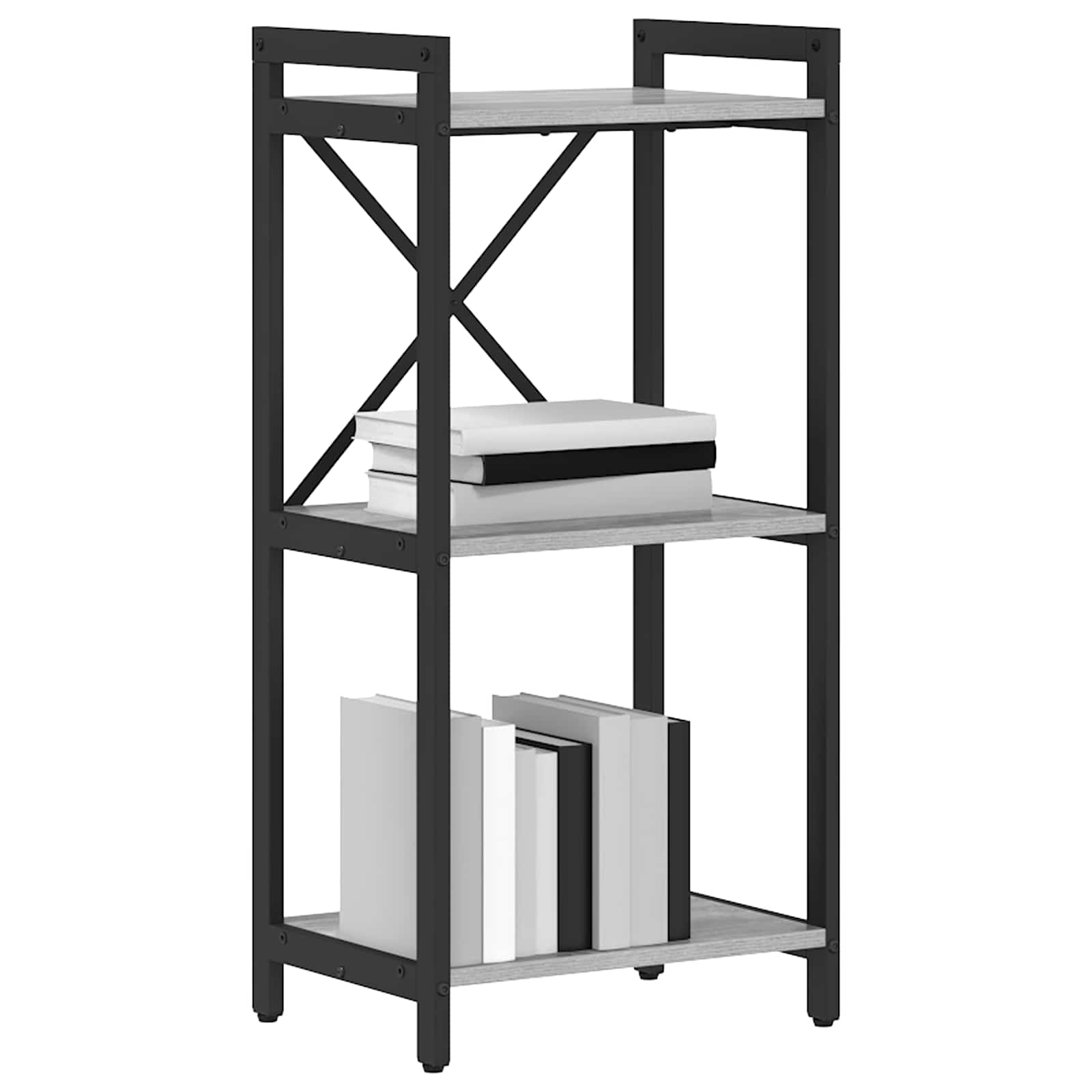 Ράφι Βιβλίων Γκρι sonoma 40 x 30 x 85 εκ Επεξεργασμένο ξύλο - Pakobazaar