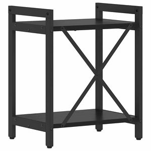Ράφι Βιβλίων 40 x 30 x 50 cm Επεξεργασμένο Ξύλο Μαύρη Οξυά