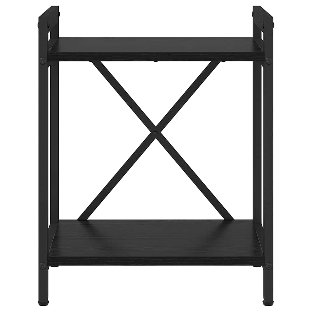 Ράφι Βιβλίων Μαύρη Οξυά 40 x 30 x 50 cm Επεξεργασμένο ξύλο