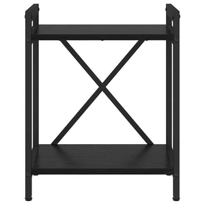 Ράφι Βιβλίων 40 x 30 x 50 cm Επεξεργασμένο Ξύλο Μαύρη Οξυά